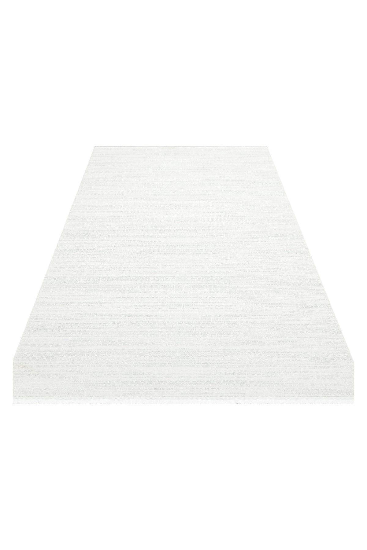 PEARLY Krem Modern Parlak Halı Hav Toz Vermez Yumuşak Doku Kaymaz Tabanlı Yıkanabilir Salon Halısı - Beyaz