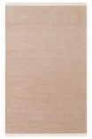 LESSI Mink Plain Color Non-Slip Washable Rug Cotton Chenille Modern Living Room Kitchen Hallway Rug - Cream