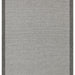MERLIN Dark Gray Bordered Non-Slip Modern Scandinavian No-Shedding Living Room Hallway Rug - Black