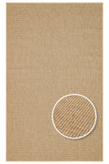 COSTA SISAL Hav Vermez Kolay Temizlenebilir Kilim Modern Bej Yatak Odası Mutfak Oturma Odası Halısı - Altın