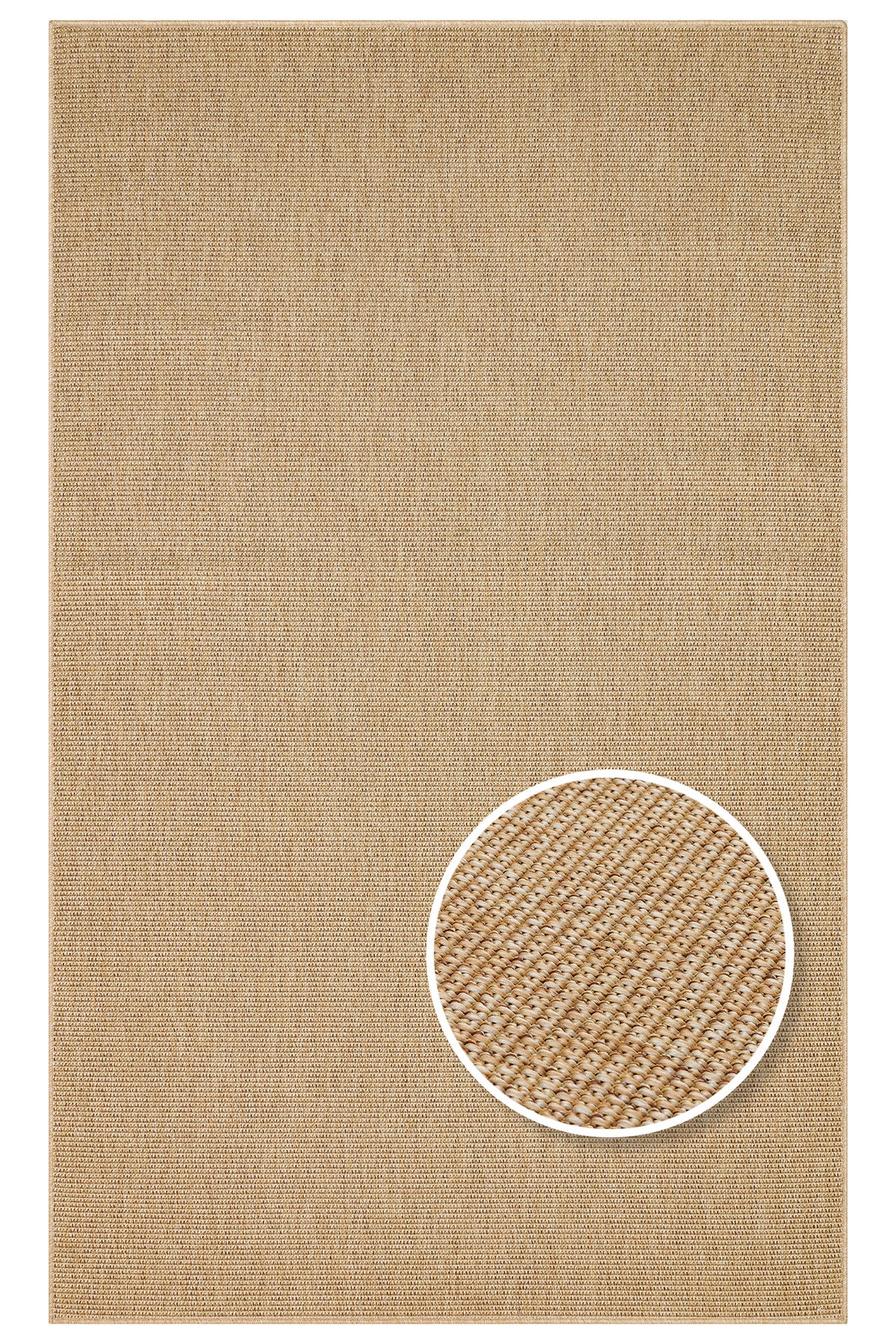 COSTA SISAL Hav Vermez Kolay Temizlenebilir Kilim Modern Bej Yatak Odası Mutfak Oturma Odası Halısı - Altın