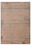LESSI Mink Abstract Pattern Non-Slip Washable Base Rug Chenille Cotton Vintage Living Room Rug - Burgundy
