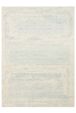 Arken Blue Hand-Woven Wool Viscose Cotton Modern Scandinavian 3D Effect Luxury Living Room Rug