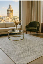 Ethora Hand-Woven Wool Rug with Modern and Ethnic Patterns, Luxurious, High-Quality, Stylish Design for Living Rooms