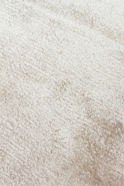 Alure Kum Rengi El Dokuma Saf Bambu Halı Lüks Yumuşak Minimalist Modern Salon ve Oturma Odası Halısı - Sand