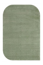 VERA MULTİ MORFEA Minimal Yeşil Amorf Yumuşak Modern Dekoratif Mikro Polyester Salon Halısı - Beyaz