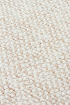 VALEN Bej Sisal Modern Dokulu Hav Toz Vermez Polyester Salon Mutfak Koridor Yatak Odası Halısı - Bej