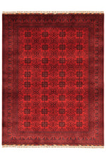 Handwoven Star Pattern Burgundy Afghan Bilicik Rug, 100% Wool, Natural Dye, Traditional Authentic Living Room Rug - Multicolored