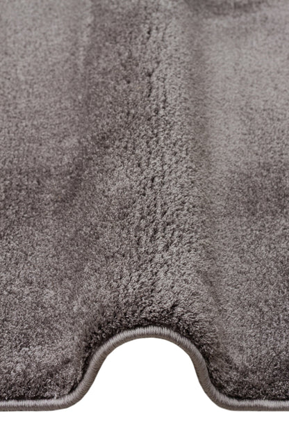 Vera Morfea Modern Antrasit Asimetrik Düz Halı Hav Toz Vermez Yumuşak Tuşeli Şık Salon Halısı - Antrasit 02