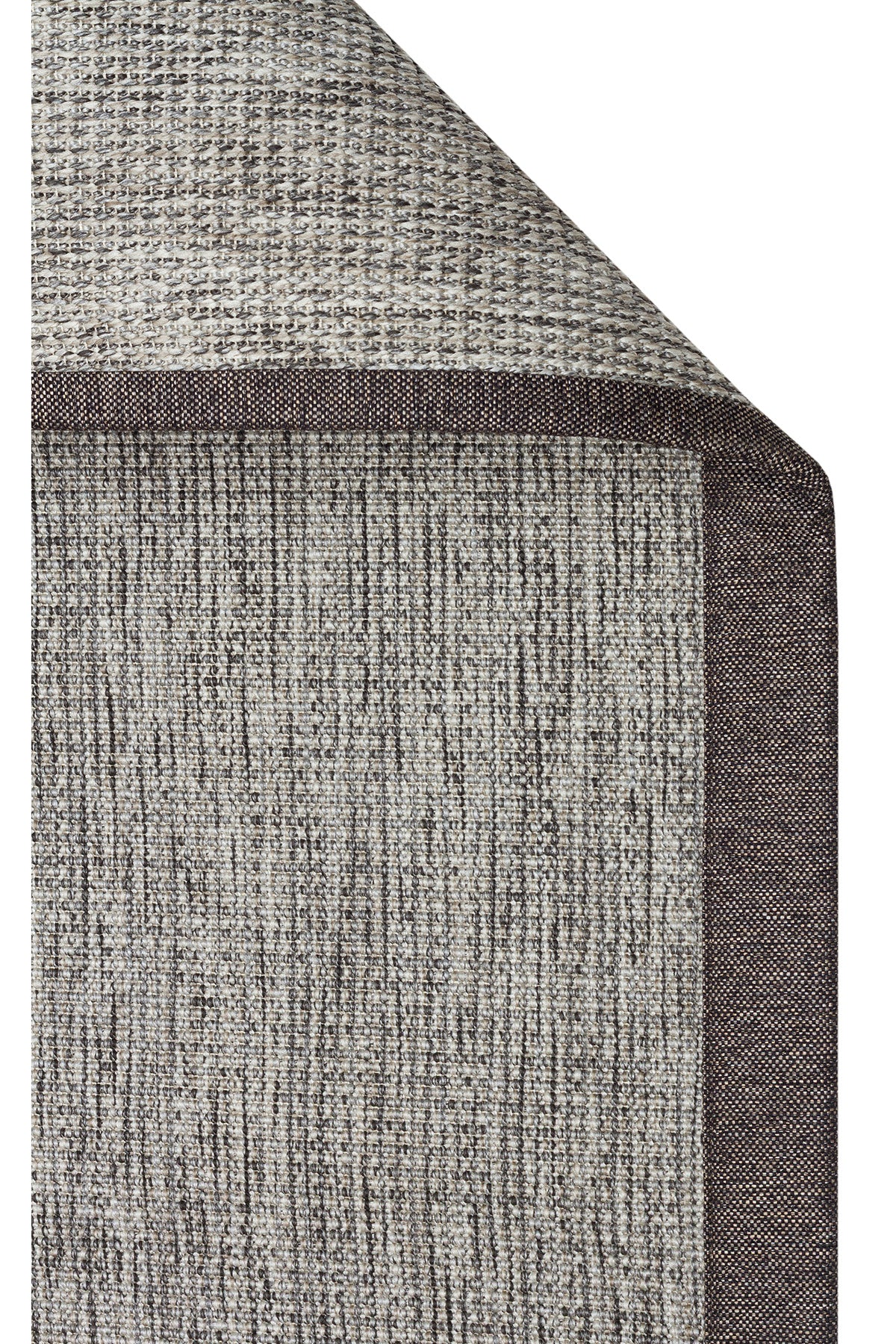 COSTA SISAL Hav Vermez Koyu Gri Bordürlü Hasır Dokulu Kolay Temizlenebilir Kilim Salon Halısı - Sarı