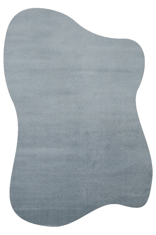 VERA MULTİ MORFEA Mavi Modern Amorf Halı Yumuşak Dekoratif Mikro Polyester Minimal Salon Halısı - Mavi