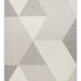 MERLIN Grey Geometric Pattern Non-Slip Kilim Modern Scandinavian Non-Shedding Living Room Hallway Rug - Blue
