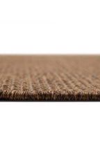 Sisalo Suit Brown Natural Sisal Jute-Look Modern Bohemian Scandinavian Minimal Living Room Rug - Brown