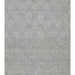 Emma Hand-Woven Grey Diamond Patterned Scandinavian Knitted Textured Wool Non-Shedding Modern Living Room Rug - Metallic