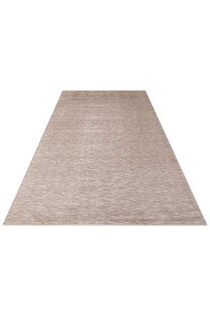 Royal Taş Rengi Düz Modern Parlak Viskon Halı 100% Viskon Yumuşak Salon Halısı - Taş Rengi 01