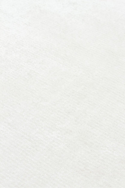 Alure Beyaz El Dokuma Saf Bambu Halı Lüks Yumuşak Minimalist Modern Salon ve Oturma Odası Halısı - Beyaz