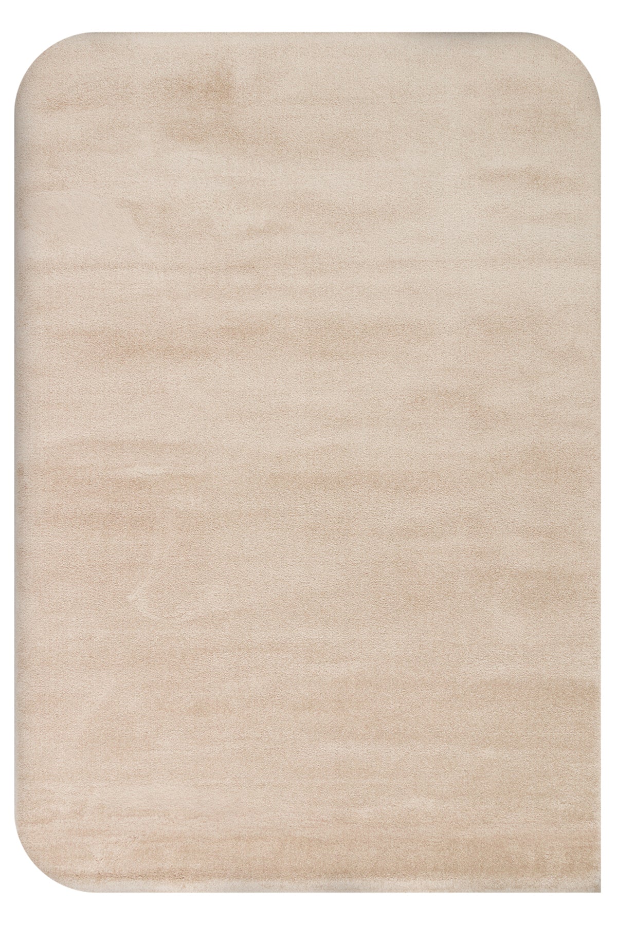 Vera Morfea Kenarları Oval Düz Bej Halı Hav Toz Vermez Yumuşak Tuşeli Modern Şık Salon Halısı - bej 04