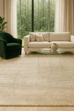 Earth Handwoven Wool Viscose Rug Natural Look Jute Textured Unusual Boutique Luxury Living Room Rug
