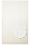 Alva Cream Solid Color Plain Modern Minimalist Framed Fringed Hallway, Living Room, Lounge Rug