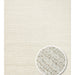 Emma Handwoven White Plain Scandinavian Braided Textured Wool Low-Pile Modern Bedroom Living Room Rug - White