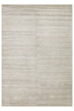 Siena Silver Living Room Rug, Carefully Crafted with Hand-Woven Techniques, from Natural Bamboo and Wool Blend