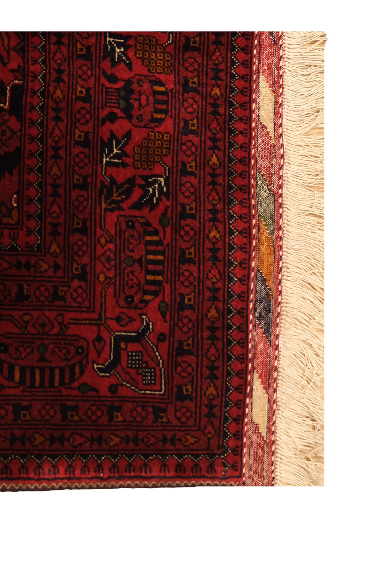 Handwoven Medallion Pattern Burgundy Afghan Bilicik Rug, 100% Wool, Natural Dye, Authentic Living Room Rug - Brown