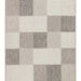 MERLIN Grey Patchwork Design Non-Slip Kilim Modern Scandinavian Non-Shedding Living Room Hallway Rug - Silver