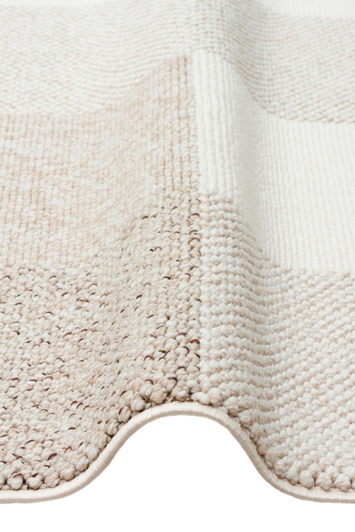 VALEN Sisal Bej Modern Dokulu Hav Toz Vermez Polyester Salon Mutfak Koridor Yatak Odası Halısı - Krem