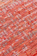 MİRA Bej Turuncu Pembe ÇiftTaraflı Yıkanabilir Kilim Modern Ombre Renk Geçişli Polyester Şönil Kilim - Kırmızı