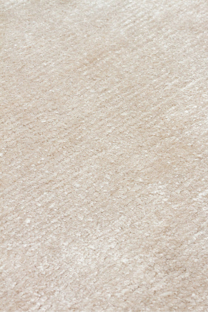 Alure Kum Rengi El Dokuma Saf Bambu Halı Lüks Yumuşak Minimalist Modern Salon ve Oturma Odası Halısı - Sand