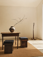 Siena Terra Hand-Woven Living Room Rug, Meticulously Crafted with Natural Bamboo and Wool Blend