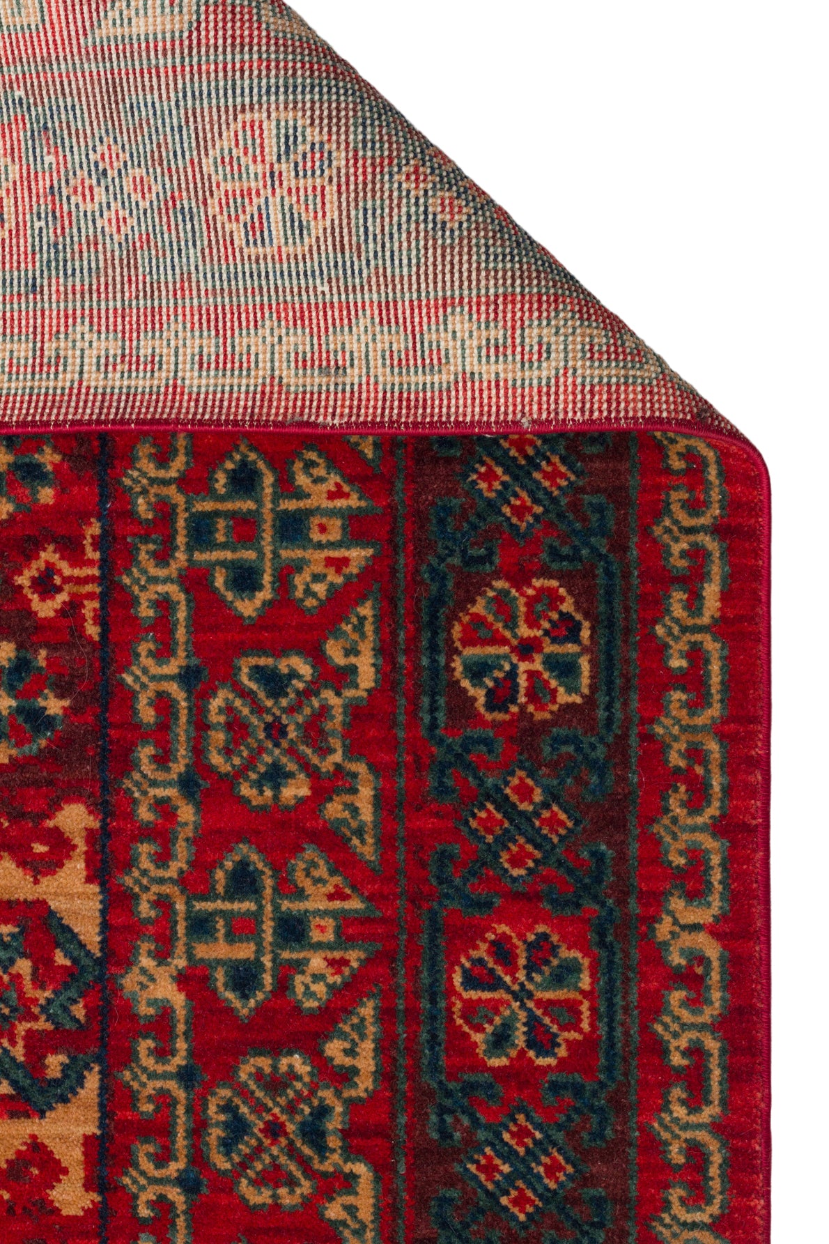 Rönesans El Emeği Anadolu Motifli Kırmızı Yün Geleneksel Desen Retro Otantik Salon Halısı