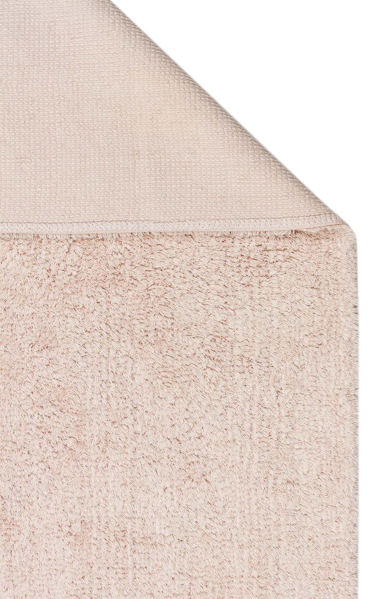 Bonny Plain Beige Minimalist Washable Non-Slip Soft Surface Children's Room Rug - Pink