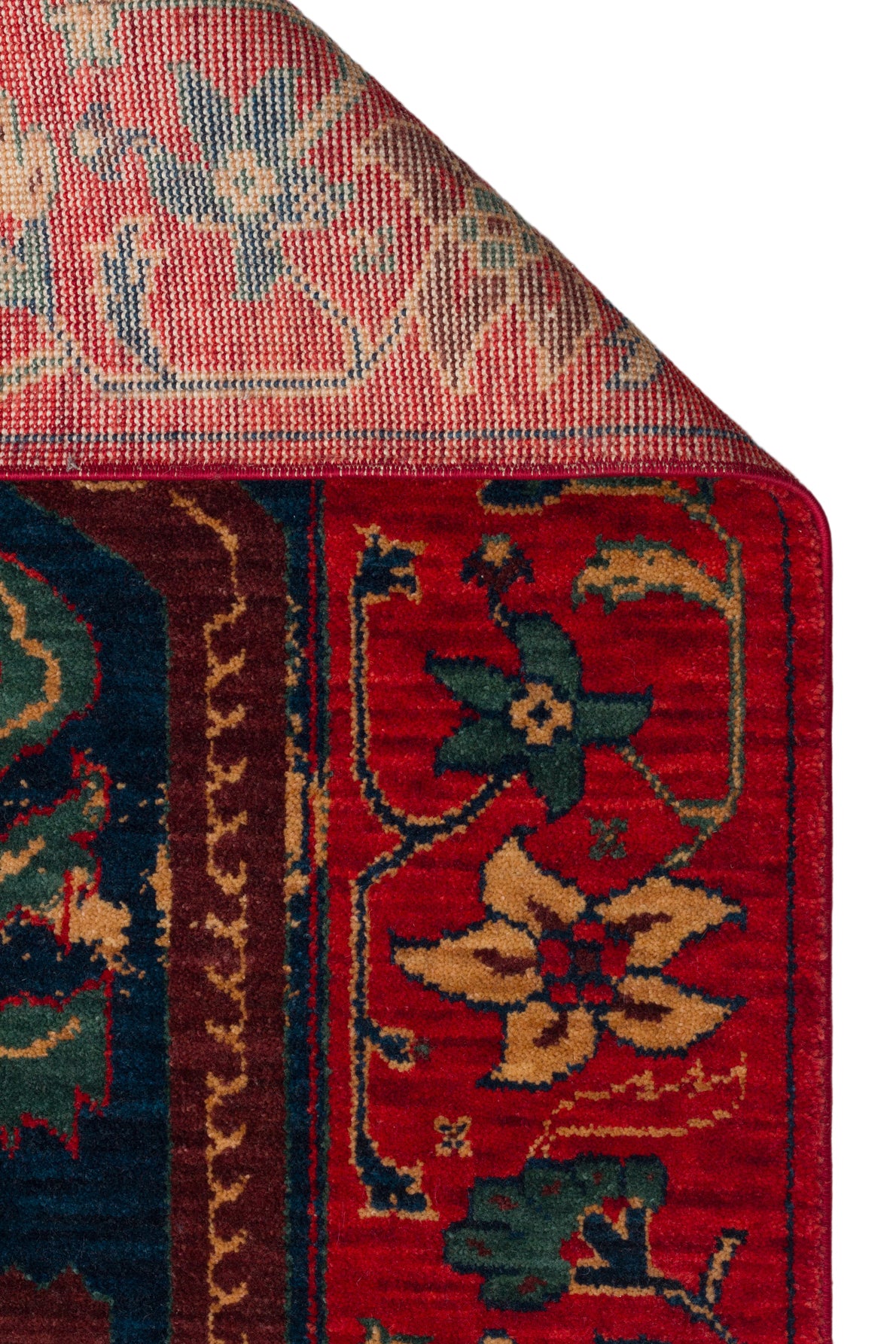 Rönesans El Emeği Etnik Motifli Kırmızı Yün Geleneksel Desen Vintage Yatak Odası Salon Halısı