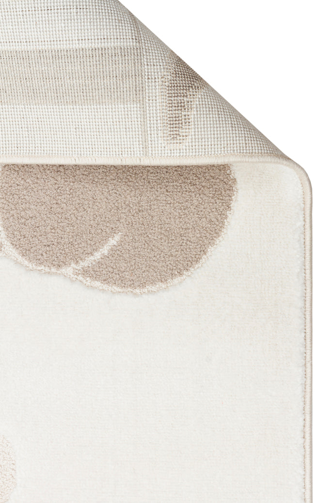 Picco Krem Rengi Figürlü Yıkanabilir Hav Vermeyen Çocuk Odası Halısı Toz Tutmayan Yumuşak Dokulu - Bej