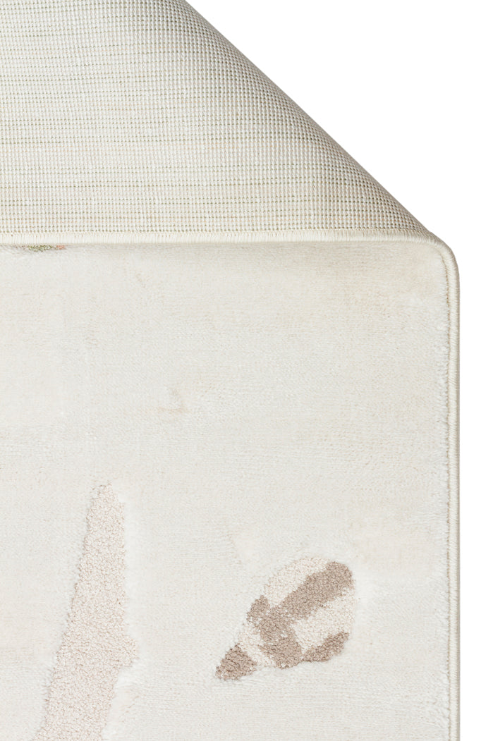 Picco Renkli Figürlü Yıkanabilir Hav Vermeyen Toz Tutmayan Yumuşak Dokulu Çocuk Odası Halısı - Beyaz