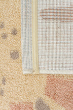 Picco Colorful Patterned Washable, Non-shedding, Dust-Resistant, Soft Textured Children's Room Rug - Orange
