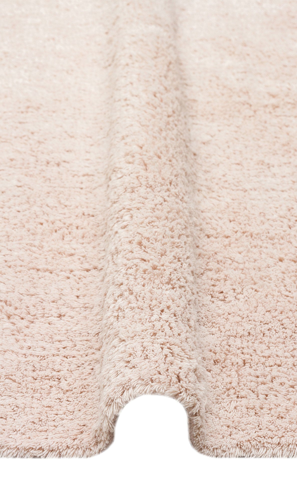 Bonny Plain Beige Minimalist Washable Non-Slip Soft Surface Children's Room Rug - Pink
