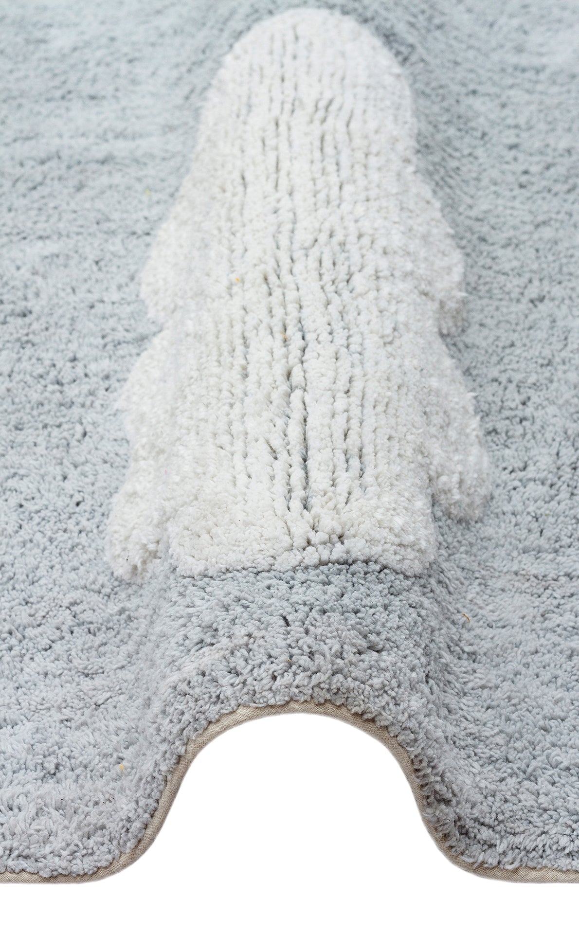 Bonny Mavi Desenli Pamuk İçerikli Yıkanabilir Kaydırmaz Taban Yumuşak Yüzeyli Çocuk Odası Halısı - Mavi