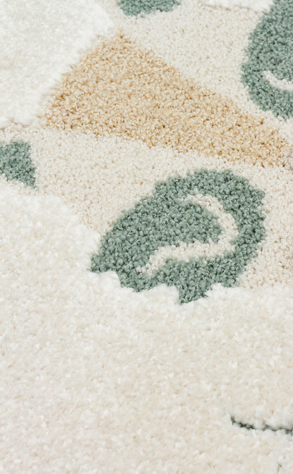 Petit Renkli Figürlü Toz Vermeyen Yumuşak Dokulu Makinede Yıkanabilir Bebek ve Çocuk Odası Halısı - Çok Renkli