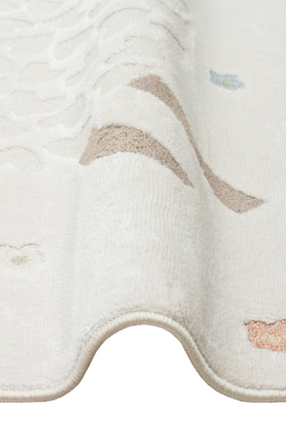 Picco Renkli Figürlü Yıkanabilir Hav Vermeyen Toz Tutmayan Yumuşak Dokulu Bebek, Çocuk Odası Halısı - Çok Renkli