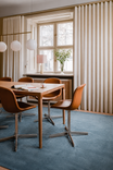 Luma Mavi Tek Renk Sade Saf Bambu Doğal Malzeme Halı Minimalist Parlak Modern Lüks Salon Halısı