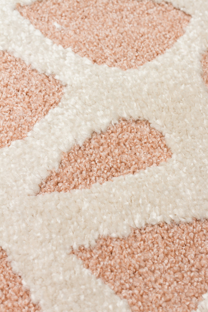 Petit Hayvan Figürlü Toz Vermeyen Yumuşak Dokulu Makinede Yıkanabilir Bebek ve Çocuk Odası Halısı - Pembe