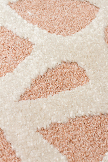 Petit Hayvan Figürlü Toz Vermeyen Yumuşak Dokulu Makinede Yıkanabilir Bebek ve Çocuk Odası Halısı - Pembe