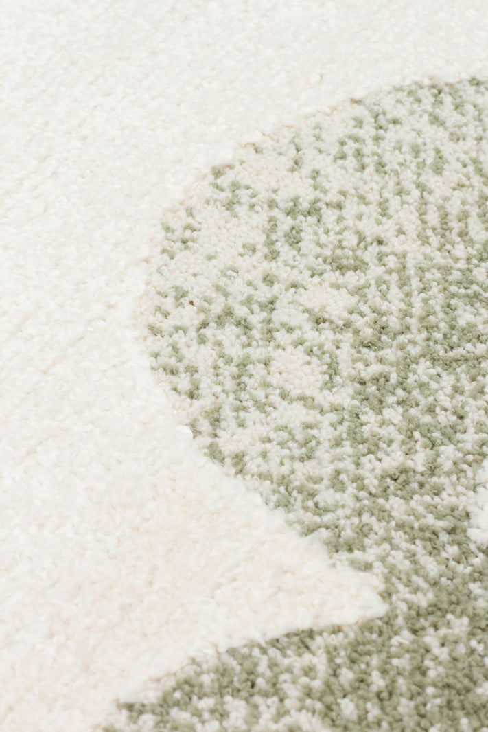 Petit Renkli Desenli Toz Vermeyen Yumuşak Dokulu Makinede Yıkanabilir Bebek ve Çocuk Odası Halısı - Turuncu