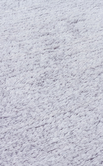 Bonny Düz Gri Minimal Yıkanabilir Kaydırmaz Taban Yumuşak Yüzeyli Çocuk Odası Halısı - Metalik