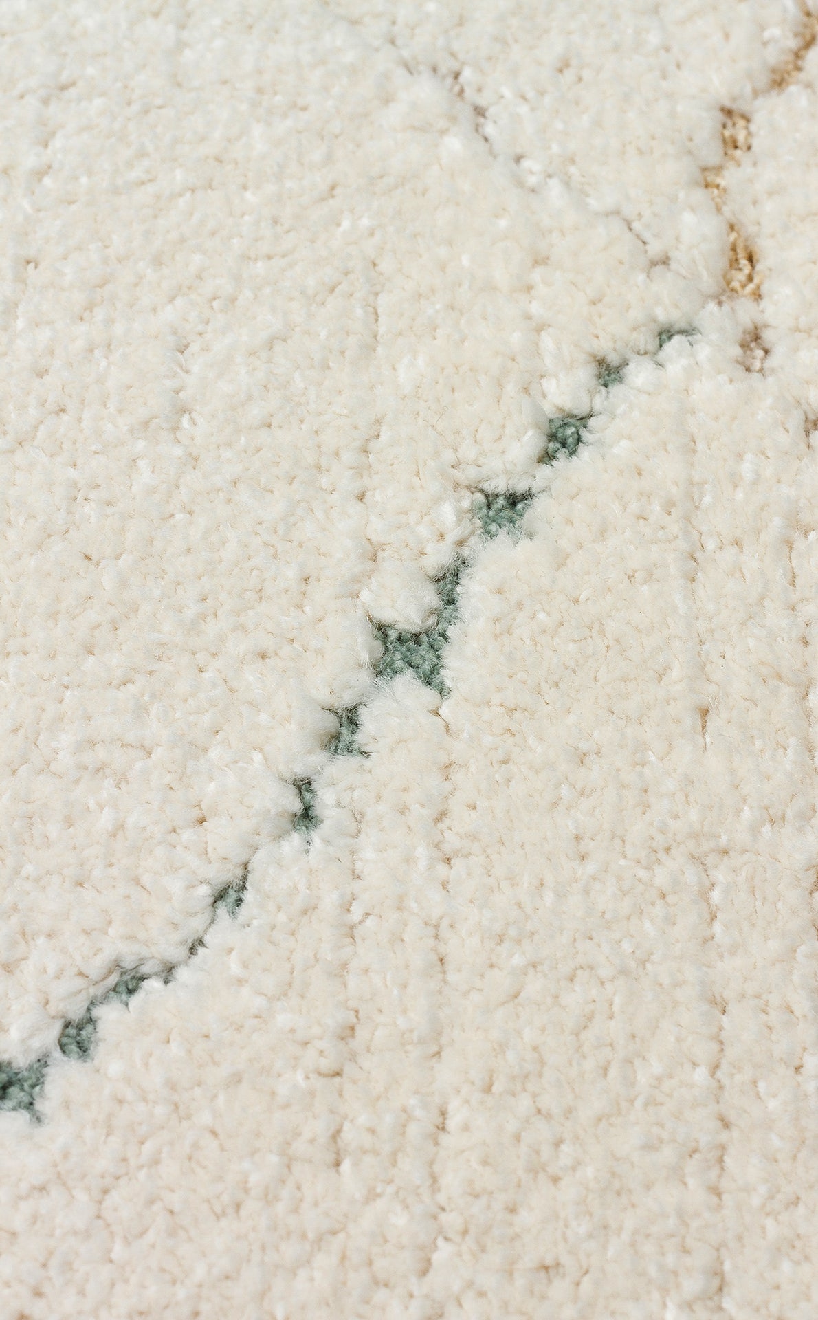 Petit Renkli Çizgili Toz Vermeyen Yumuşak Dokulu Makinede Yıkanabilir Bebek ve Çocuk Odası Halısı - Krem