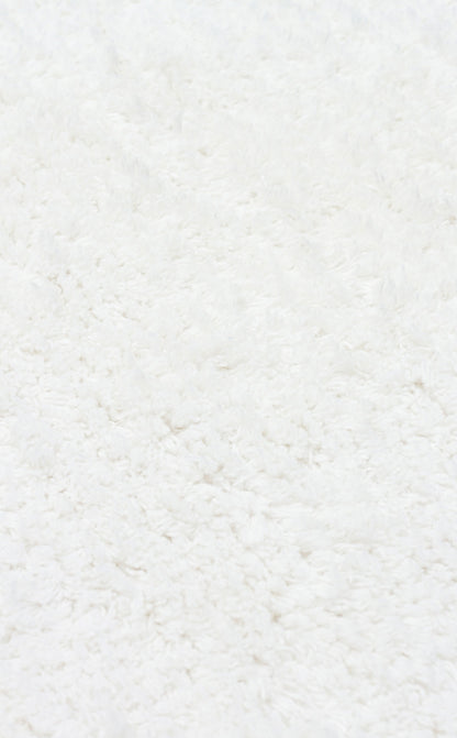 Bonny Düz Beyaz Yuvarlak Minimal Yıkanabilir Kaydırmaz Taban Yumuşak Yüzeyli Çocuk Odası Halısı - Gümüş