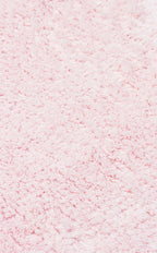 Bonny Plain Pink Round Minimalist Washable Non-Slip Soft Surface Kids Room Rug - Red