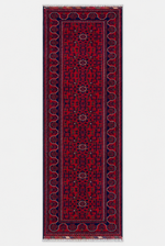 Hamyap Kırmızı Geleneksel Anadolu Desenli El Dokuma Premium Vintage Yün Koridor Antre Halısı - Kırmızı